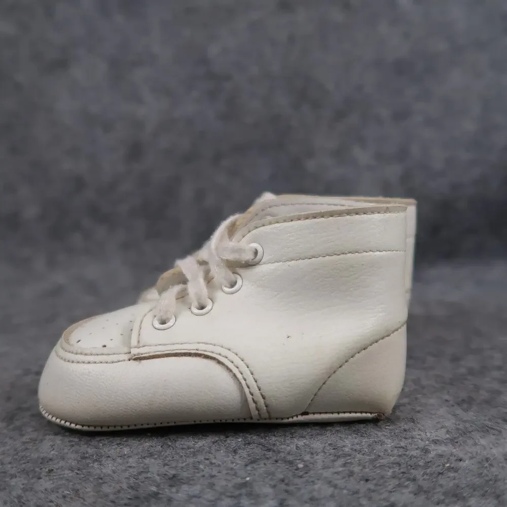 Wee Walkers Baby Shoes 1 Washable Lace Up Sneaker Vintage White Doll Classic